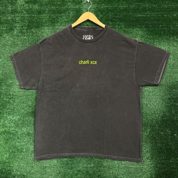 CharliXCX Brat Neon Logo Tshirt size large - Picture 3 of 4